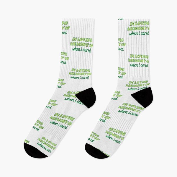 Item preview, In Loving Memory Of When I Cared Green designed and sold by CJ Vanderbeek.