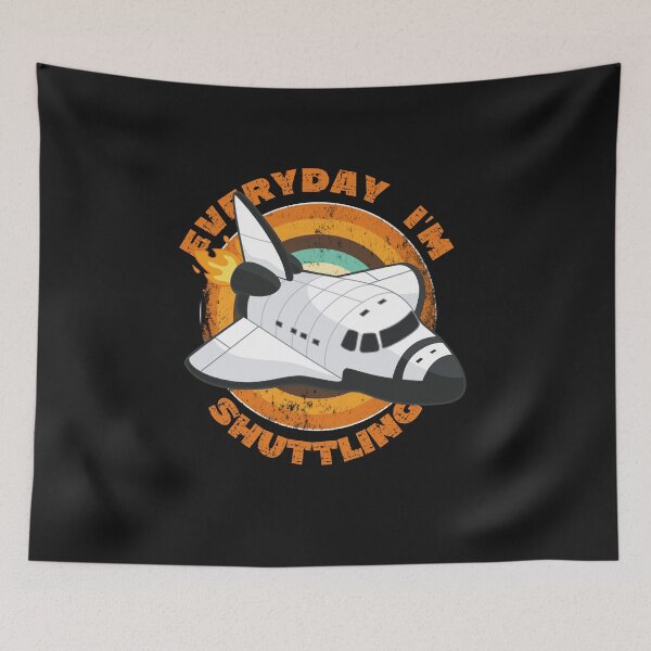 Item preview, Cool Vintage retro Sunset Space Shuttle - Everyday I'm shuttling designed and sold by laiwole.