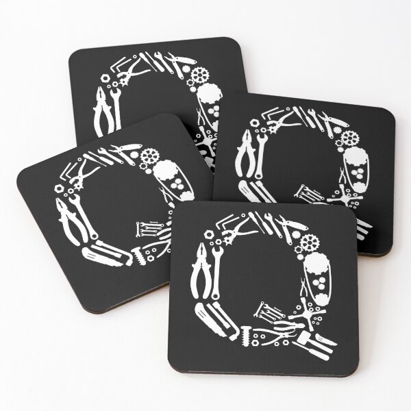 Item preview, Letter Q Capital Alphabet Mechanic tools Monogram Initial great gift  designed and sold by skulltshirt.