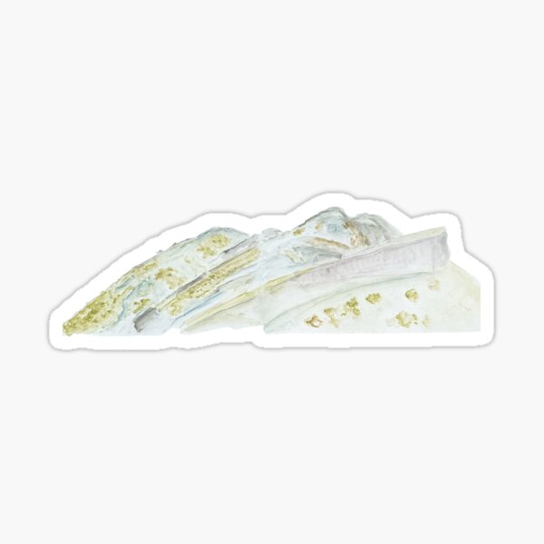 Arthur's Seat, Holyrood Park & Salisbury Crags Edinburgh (watercolour) Sticker