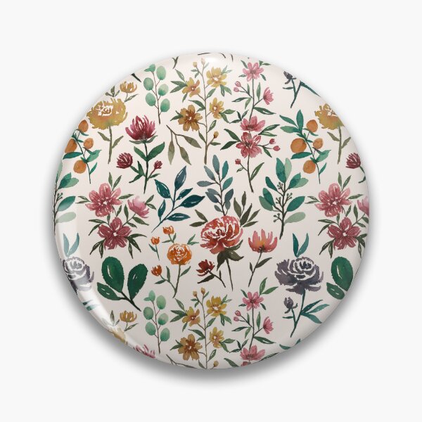 Aperçu de l'œuvre Fleurs aquarelles colorées créée et vendue par Lauren Ullrich.