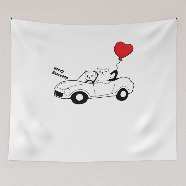 Item preview, Funny Cat Quote, Cat Driving A Car, Cool Cat Valentines Day designed and sold by Estrytee.
