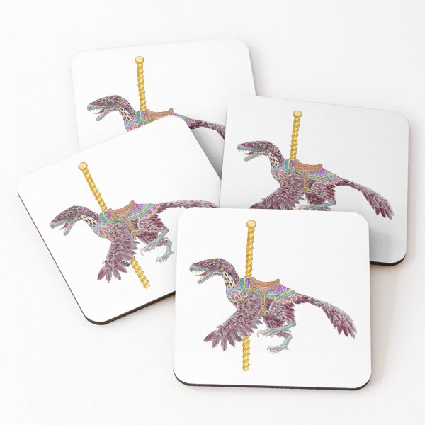 Item preview, Carousel Dinosaur Feathered Raptor designed and sold by paintedpansy.