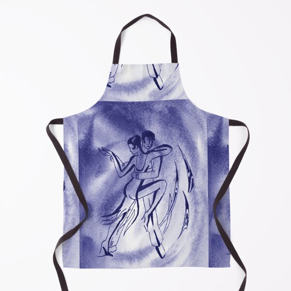 Item preview, Watercolor Dance of Water Abstract Art In Blue Purple Very Peri Decor VII designed and sold by Irina Sztukowski.