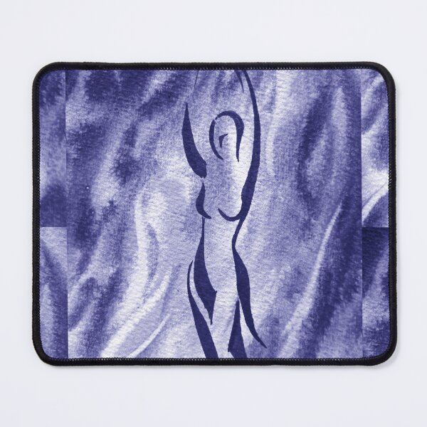 Item preview, Watercolor Dance of Water Abstract Art In Blue Purple Very Peri Decor VIII designed and sold by Irina Sztukowski.