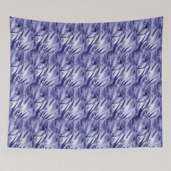 Item preview, Watercolor Dance of Water Abstract Art In Blue Purple Very Peri Decor IX designed and sold by Irina Sztukowski.