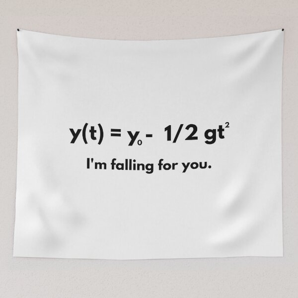 Item preview, I'm falling for you physics couples joke designed and sold by Sci-Ninja-Blog.
