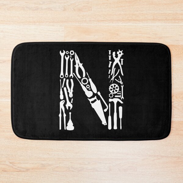 Item preview, Letter N Capital Alphabet Mechanic tools Monogram Initial great gift  designed and sold by skulltshirt.