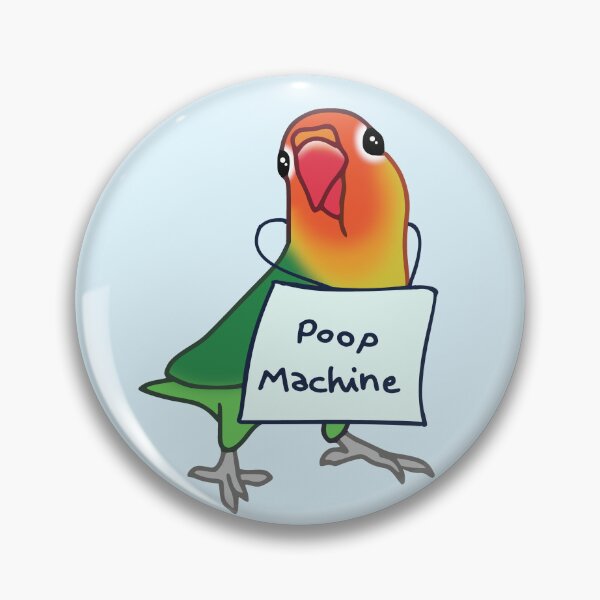 Item preview, Fischer's Lovebird - Poop Machine designed and sold by FandomizedRose.