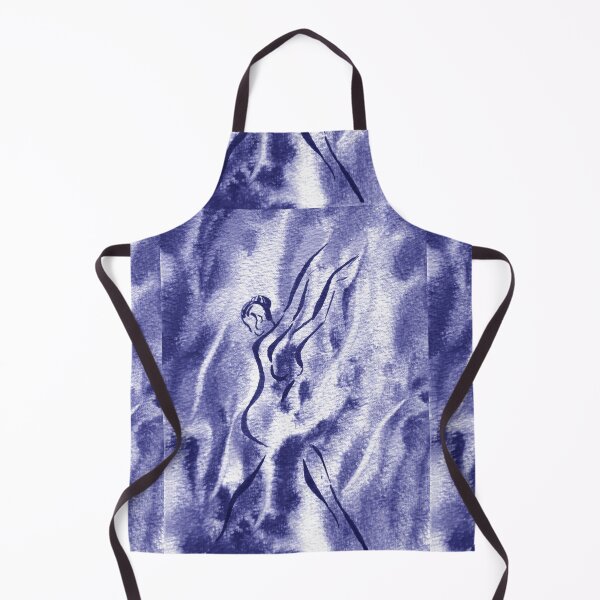 Item preview, Watercolor Dance of Water Abstract Art In Blue Purple Very Peri Decor XI designed and sold by Irina Sztukowski.