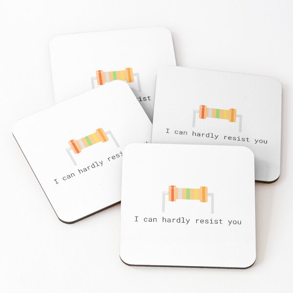 Item preview, I can hardly resist you | electronics couples joke designed and sold by Sci-Ninja-Blog.