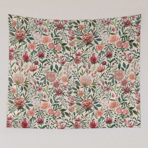 Item preview, Pink Spring Flowers Pattern designed and sold by Lauren Ullrich.