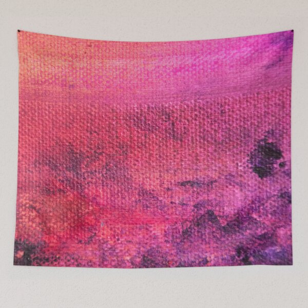 Item preview, Abstract sunset art painting designed and sold by TessAndre.