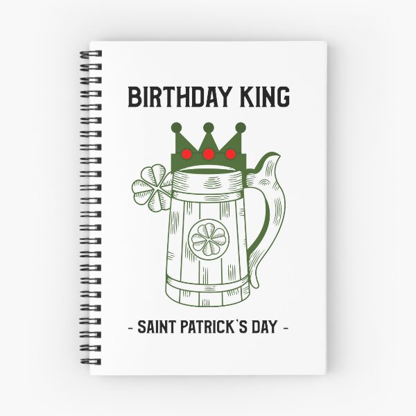 Item preview, Born Lucky March 17, Birthday King St Patricks Day designed and sold by SportyDogShop.