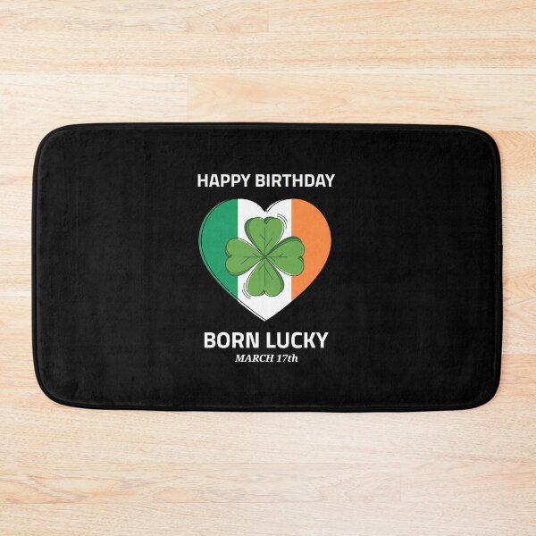 Item preview, St. Patricks Day Birthday, Born Lucky March 17 designed and sold by SportyDogShop.