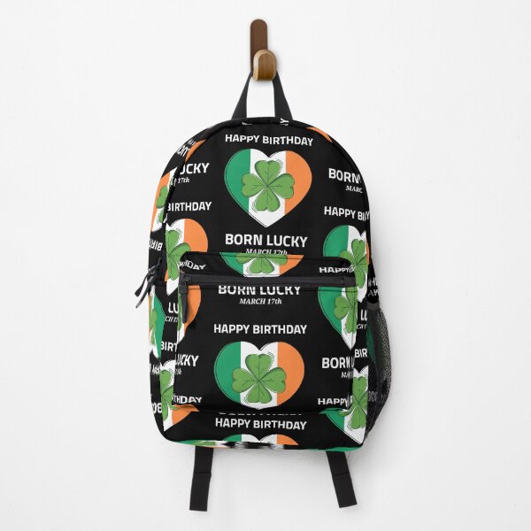 Item preview, St. Patricks Day Birthday, Born Lucky March 17 designed and sold by SportyDogShop.