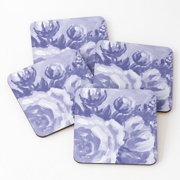 Item preview, Gorgeous Flowers Purple Blue Very Peri Floral Design IV designed and sold by Irina Sztukowski.