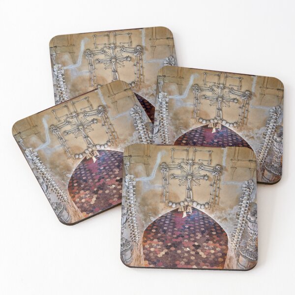Item preview, Sedlec Ossuary Entrance Photo Art, Skull Bone Church designed and sold by Sedlec Ossuary Project.