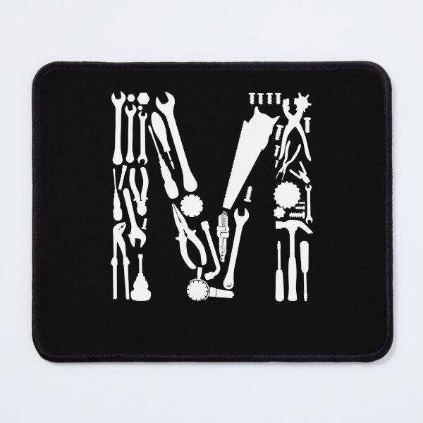 Item preview, Letter M Capital Alphabet Mechanic tools Monogram Initial great gift  designed and sold by skulltshirt.