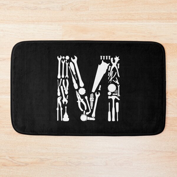 Item preview, Letter M Capital Alphabet Mechanic tools Monogram Initial great gift  designed and sold by skulltshirt.