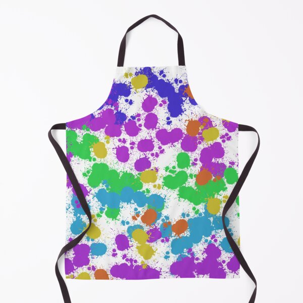 Item preview, paint drips, colourful print designed and sold by Hilary Thwaites.