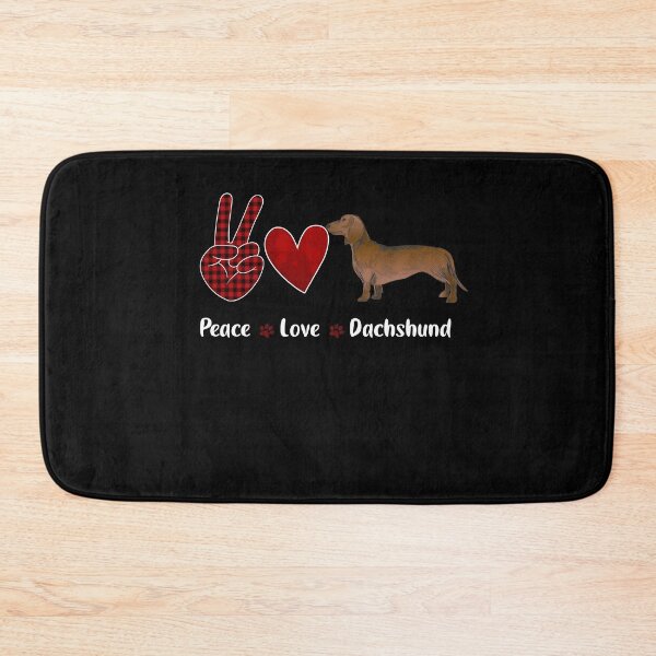 Item preview,  Peace Love Dachshund Animal Lover Pet Dog Valentine's Day , gift  love your pet day 2022 designed and sold by ANAS    HO.