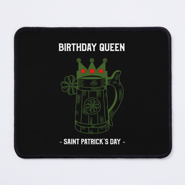 Item preview, Born Lucky March 17, Birthday Queen St Patricks Day designed and sold by SportyDogShop.