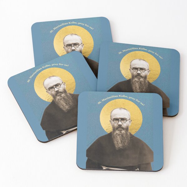 Item preview, St. Maximilian Kolbe Holy Card Design designed and sold by emma-pano.