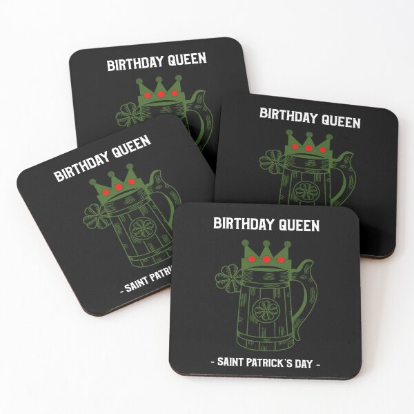 Item preview, Born Lucky March 17, Birthday Queen St Patricks Day designed and sold by SportyDogShop.