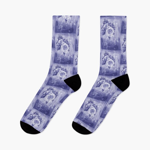 Item preview, Gorgeous Flowers Purple Blue Very Peri Floral Design VIII designed and sold by Irina Sztukowski.