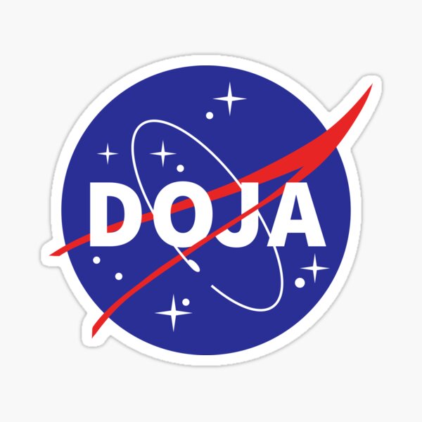 Pegatina for Sale con la obra «DOJA - Logotipo de la NASA» de goal-getter