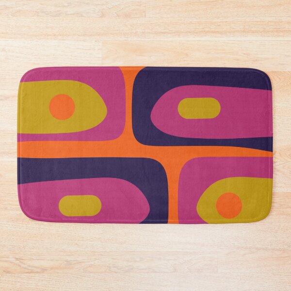 Item preview, Mid-Century Modern Piquet Colourful Retro Abstract Orange Lime Avocado Blue Magenta designed and sold by kierkegaard.