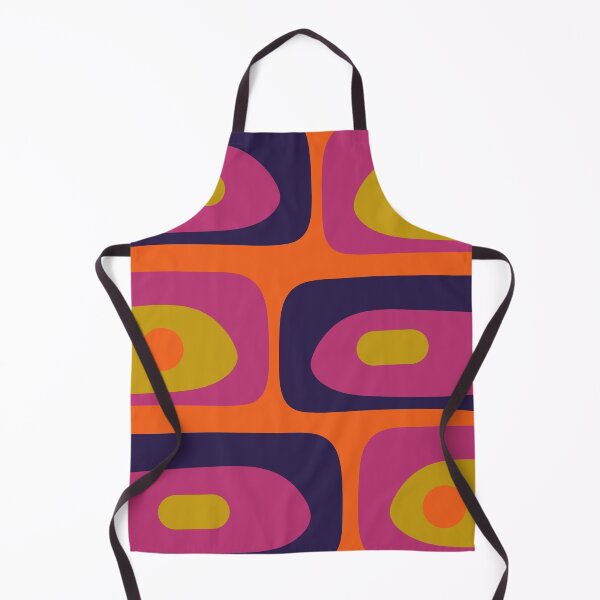 Item preview, Mid-Century Modern Piquet Colourful Retro Abstract Orange Lime Avocado Blue Magenta designed and sold by kierkegaard.