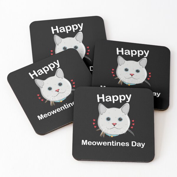 Item preview, Happy Meowentines Day Funny Cat Lovers Valentine's Day Present   designed and sold by pedrored369.