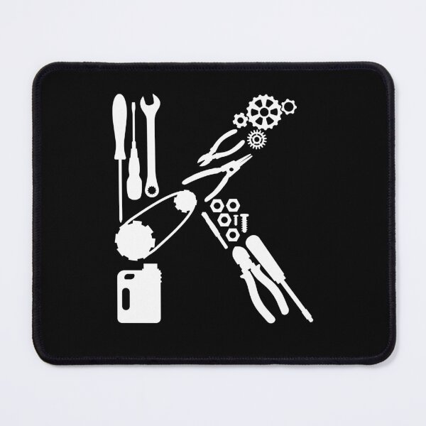 Item preview, Letter K Capital Alphabet Mechanic tools Monogram Initial great gift  designed and sold by skulltshirt.