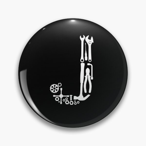 Item preview, Letter J Capital Alphabet Mechanic tools Monogram Initial great gift  designed and sold by skulltshirt.