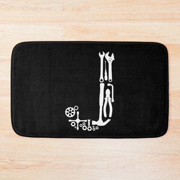 Item preview, Letter J Capital Alphabet Mechanic tools Monogram Initial great gift  designed and sold by skulltshirt.