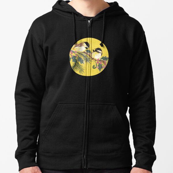 Chickadees from Amphai Zipped Hoodie