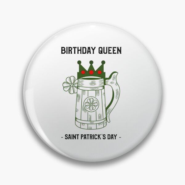 Item preview, Born Lucky March 17, Birthday Queen St Patricks Day designed and sold by SportyDogShop.
