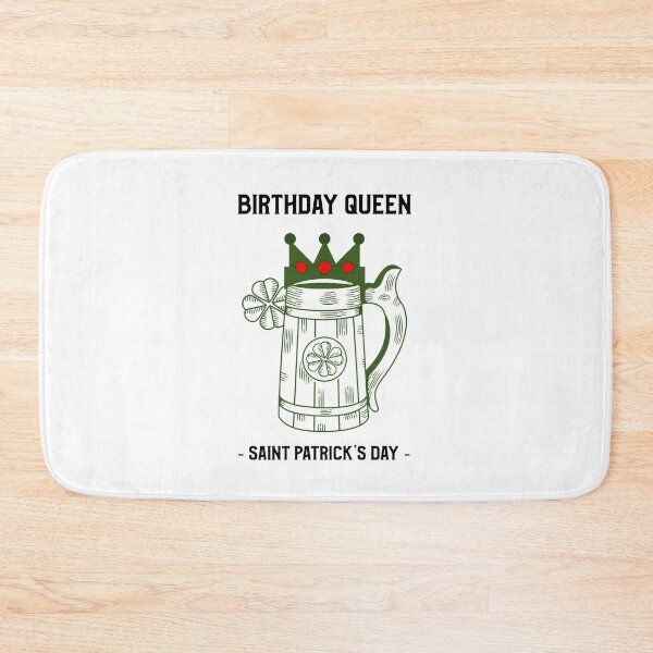 Item preview, Born Lucky March 17, Birthday Queen St Patricks Day designed and sold by SportyDogShop.