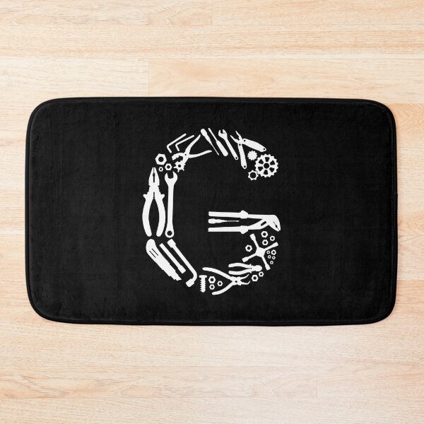 Item preview, Letter G Capital Alphabet Mechanic tools Monogram Initial great gift  designed and sold by skulltshirt.