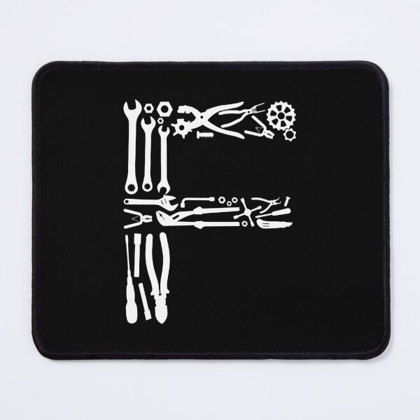 Item preview, Letter F Capital Alphabet Mechanic tools Monogram Initial great gift  designed and sold by skulltshirt.