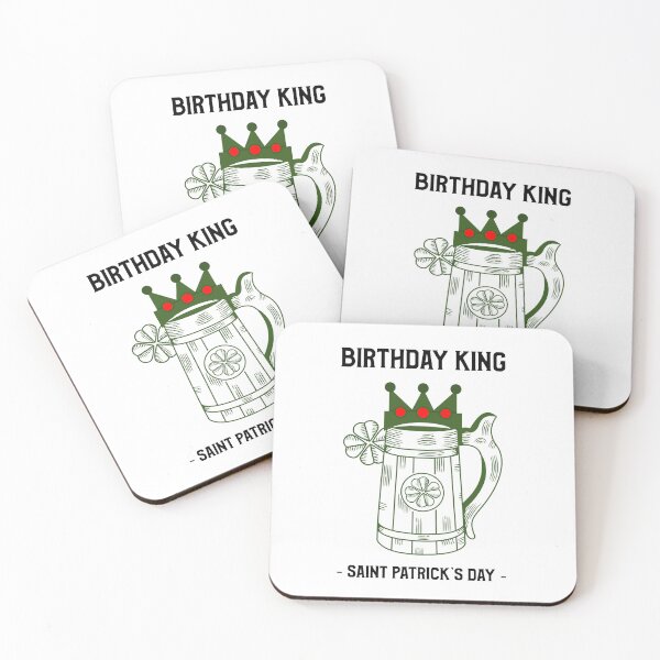 Item preview, Born Lucky March 17, Birthday King St Patricks Day designed and sold by SportyDogShop.