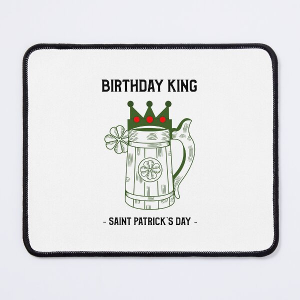 Item preview, Born Lucky March 17, Birthday King St Patricks Day designed and sold by SportyDogShop.