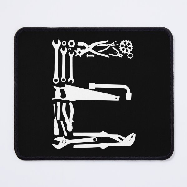Item preview, Letter E Capital Alphabet Mechanic tools Monogram Initial great gift designed and sold by skulltshirt.