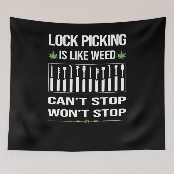 Item preview, Funny Can't Stop Lock Picking Pick Picker Lockpicking Lockpick Lockpicker Locksmith Locksmithing designed and sold by FulviaContreras.