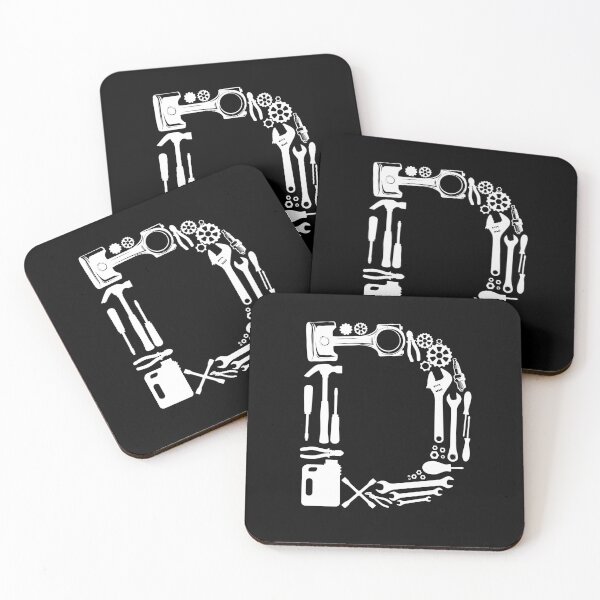 Item preview, Letter D Capital Alphabet Mechanic tools Monogram Initial great gift  designed and sold by skulltshirt.