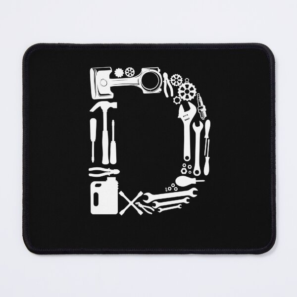 Item preview, Letter D Capital Alphabet Mechanic tools Monogram Initial great gift  designed and sold by skulltshirt.