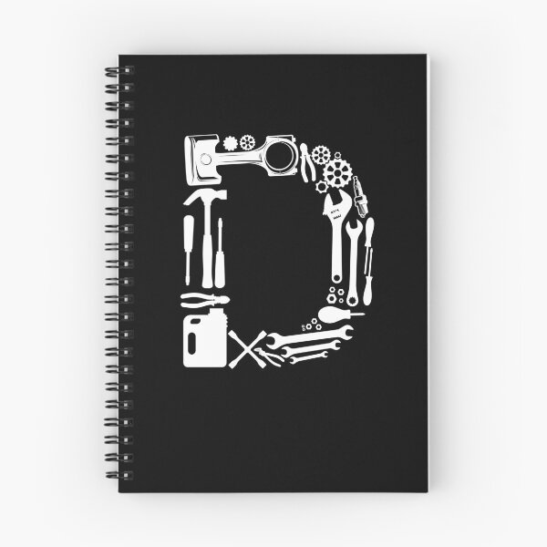 Item preview, Letter D Capital Alphabet Mechanic tools Monogram Initial great gift  designed and sold by skulltshirt.