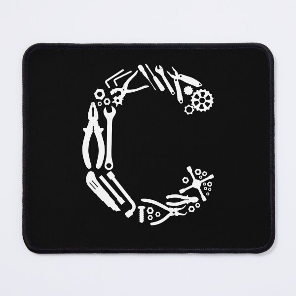 Item preview, Letter C Capital Alphabet Mechanic tools Monogram Initial great gift  designed and sold by skulltshirt.